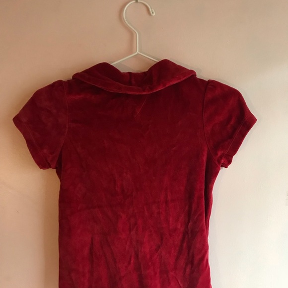 Red Velour Tommy Polo - Picture 3 of 3